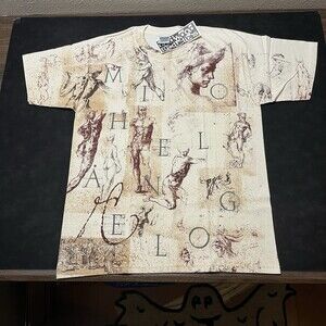 Michelangelo shirt All Over Print AOP Creation Shirt King David Raphael Da Vinci